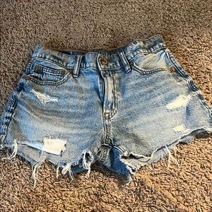 Distressed Denim Women Shorts